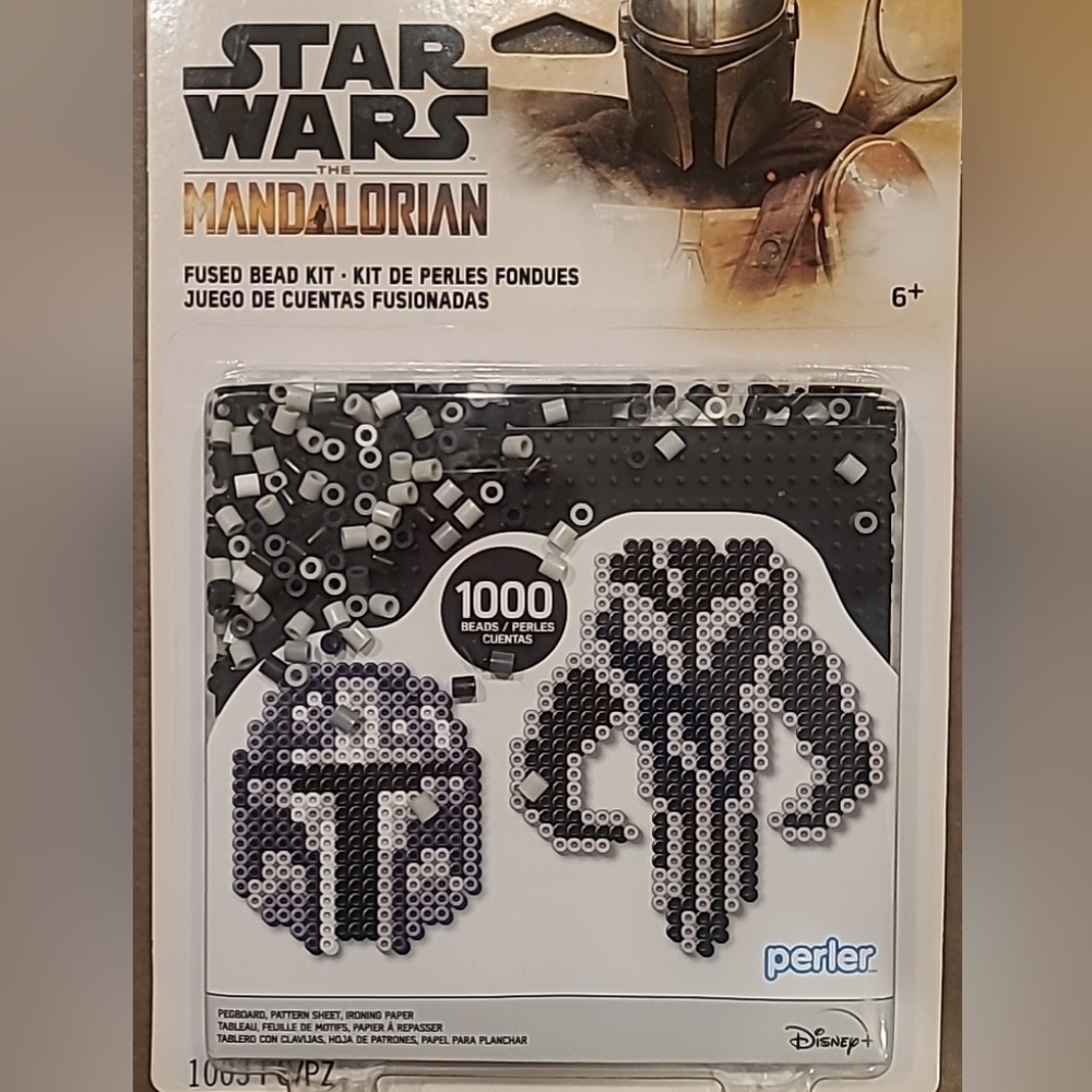 Perler Bead Kit-Star Wars The Mandalorian 1000 Beads 2 Projects